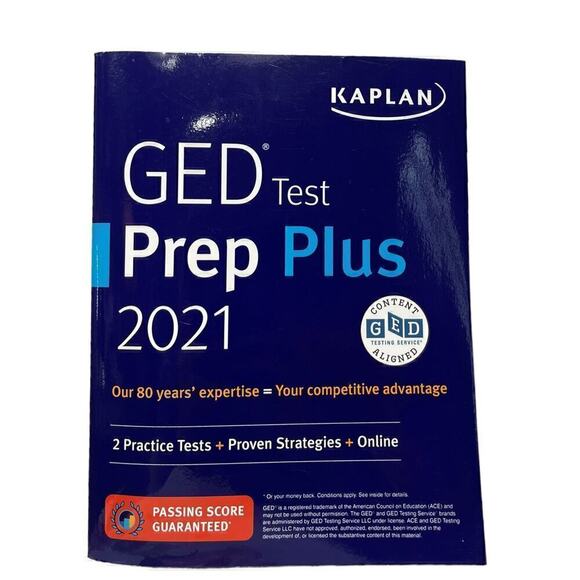 Kaplan GED Test Prep Plus 2021 Book - Picture 2 of 7